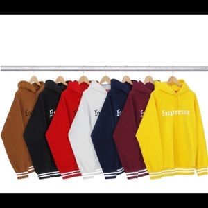 Supreme reverse fleece hoodie